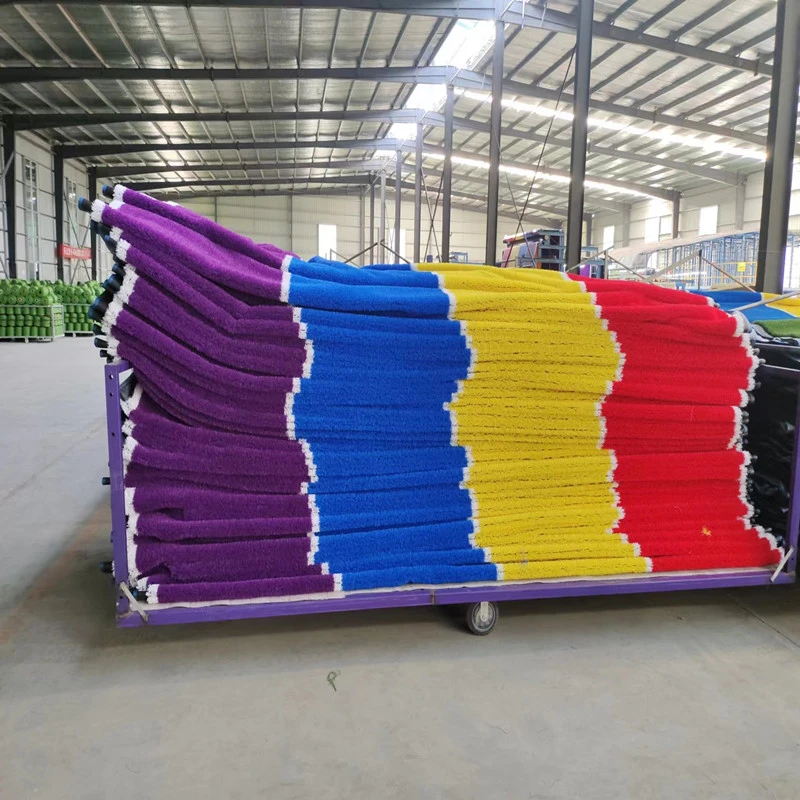 rainbow color grass in rolls