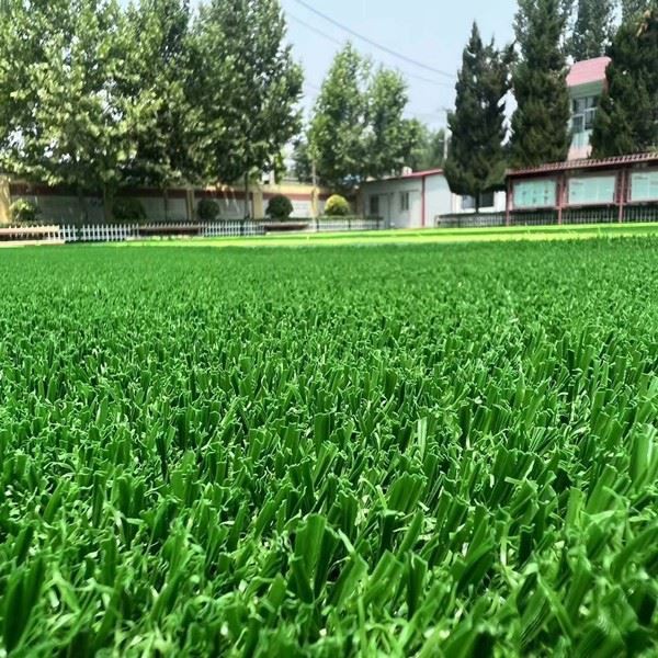 non-infilled football field