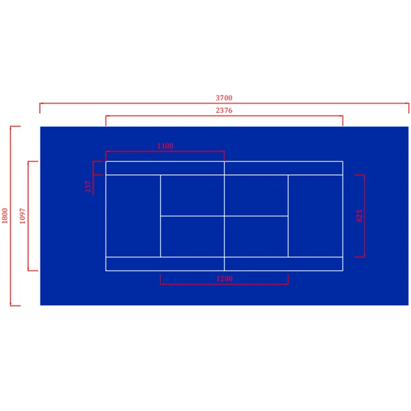 tennis field size tennis field size